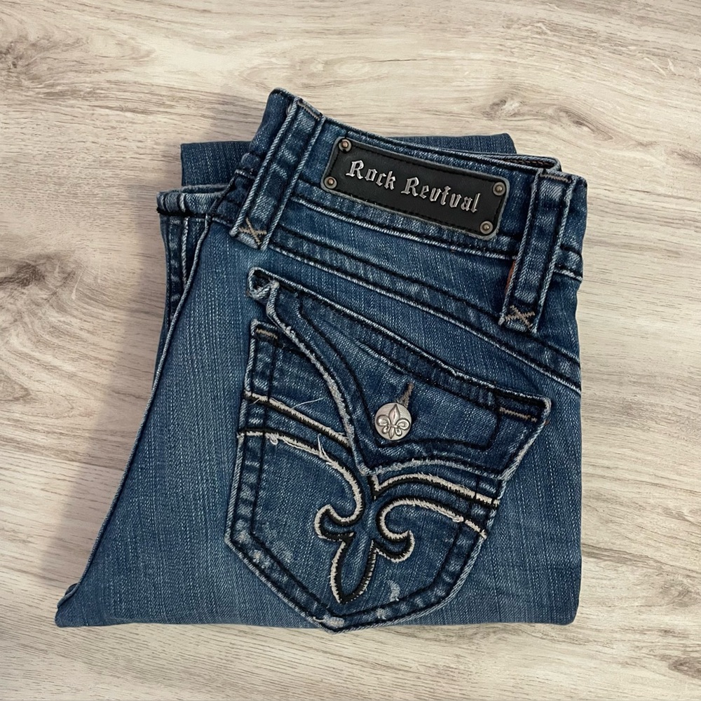 ROCK REVIVAL STEPHANIE BOOT 29 JEANS